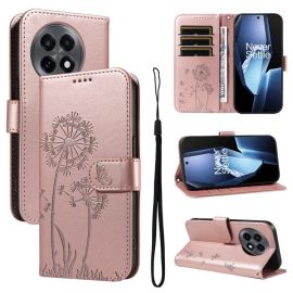 ART DANDELION Peněženkové pouzdro pro OnePlus 13R 5G růžové