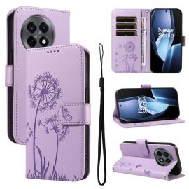 ART DANDELION Peněženkové pouzdro pro OnePlus 13R 5G fialové