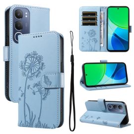 ART DANDELION Peněženkové pouzdro pro Vivo Y19s světle modré