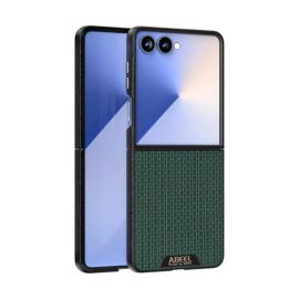 ABEEL RUYI Kožený kryt s MagSafe pro Samsung Galaxy Z Flip7 5G zelený