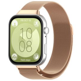 MILANESE Kovový řemínek pro Huawei Watch Fit 4 / Fit 4 Pro ROSE GOLD