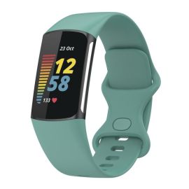 SILICONE Vyměnitelný řemínek pro Fitbit Charge 6 / Charge 5 zelený