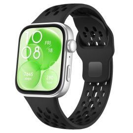 AIRY Silikonový řemínek pro Huawei Watch Fit 4 / Fit 4 Pro černý