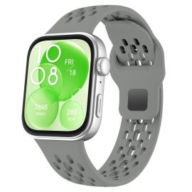 AIRY Silikonový řemínek pro Huawei Watch Fit 4 / Fit 4 Pro šedý