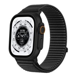 xDfind NYLON Vyměnitelný řemínek pro Apple Watch 44 / 45 / 46 / 49mm černý