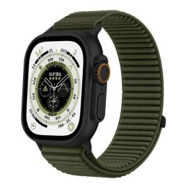 xDfind NYLON Vyměnitelný řemínek pro Apple Watch 44 / 45 / 46 / 49mm tmavě zelený