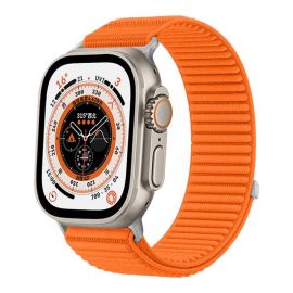 xDfind NYLON Vyměnitelný řemínek pro Apple Watch 44 / 45 / 46 / 49mm oranžový