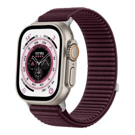 xDfind NYLON Vyměnitelný řemínek pro Apple Watch 44 / 45 / 46 / 49mm bordó