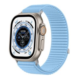 xDfind NYLON Vyměnitelný řemínek pro Apple Watch 44 / 45 / 46 / 49mm světle modrý