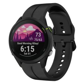 SILICONE Vyměnitelný řemínek pro Garmin Forerunner 255 Music černý