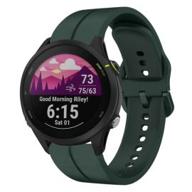 SILICONE Vyměnitelný řemínek pro Garmin Forerunner 255 Music tmavě zelený