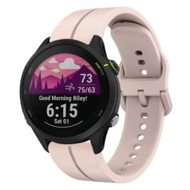 SILICONE Vyměnitelný řemínek pro Garmin Forerunner 255 Music světle růžový