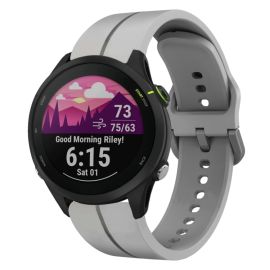 SILICONE Vyměnitelný řemínek pro Garmin Forerunner 255 Music šedý