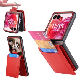 CARD Kryt s přihrádkami pro karty Motorola Razr 60 červený