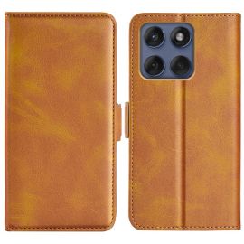 SIDE Peněženkové pouzdro pro Motorola Edge 60 / Edge 60 Fusion světle hnědé