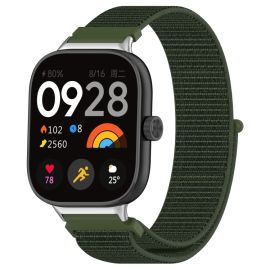 NYLON Vyměnitelný řemínek pro Xiaomi Redmi Watch 4 černý tmavě zelený