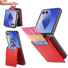 CARD Kryt s přihrádkami pro karty Samsung Galaxy Z Flip7 5G červený
