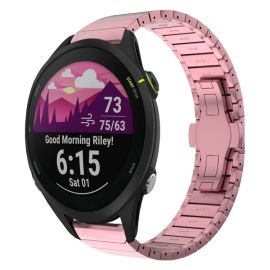 CLASSIC Kovový řemínek pro Garmin Forerunner 255 Music růžový