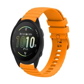 WAVY Silikonový řemínek pro Garmin Forerunner 165 Music oranžový