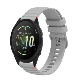 WAVY Silikonový řemínek pro Garmin Forerunner 165 Music šedý