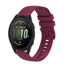 WAVY Silikonový řemínek pro Garmin Forerunner 165 Music bordó