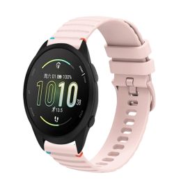 WAVY Silikonový řemínek pro Garmin Forerunner 165 Music světle růžový