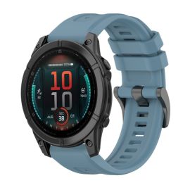 SILICONE Vyměnitelný řemínek pro Garmin Fenix E 47mm modrý