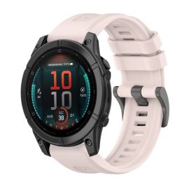 SILICONE Vyměnitelný řemínek pro Garmin Fenix E 47mm světle růžový