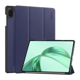 ENKAY LEATHER Zaklápěcí obal pro Honor Pad X8a modrý