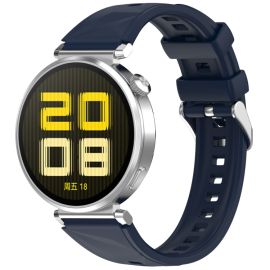 SILICONE Vyměnitelný řemínek pro Huawei Watch GT 5 Pro 42mm tmavě modrý