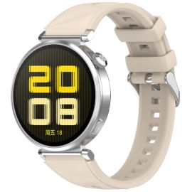 SILICONE Vyměnitelný řemínek pro Huawei Watch GT 5 Pro 42mm IVORY