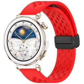 AIRY Silikonový řemínek pro Huawei Watch GT 5Pro 42mm červený