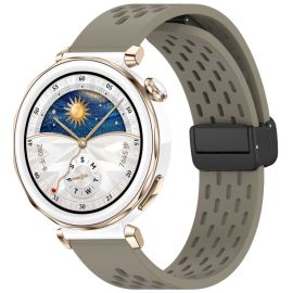 AIRY Silikonový řemínek pro Huawei Watch GT 5 Pro 42mm tmavě šedý
