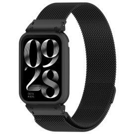 SET MILANESE Kovový obal na hodinky + řemínek Xiaomi Smart Band 9 Pro černý
