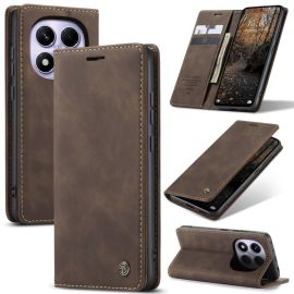 CASEME Flipové pouzdro pro Xiaomi Redmi Note 14 Pro tmavě hnědé