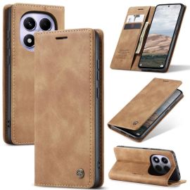 CASEME Flipové pouzdro pro Xiaomi Redmi Note 14 Pro světle hnědé