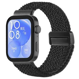 BRAIDED Nylonový řemínek pro Huawei Watch Fit 4 / Fit 4 Pro BLACK