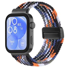 BRAIDED Nylonový řemínek pro Huawei Watch Fit 4 / Fit 4 Pro DENIM COLORFUL