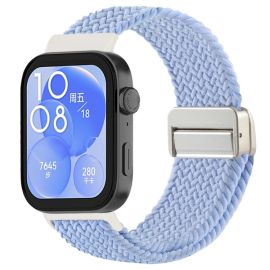 BRAIDED Nylonový řemínek pro Huawei Watch Fit 4 / Fit 4 Pro FOG BLUE