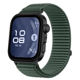 NYLON Vyměnitelný řemínek pro Huawei Watch Fit 4 / Fit 4 Pro tmavě zelený