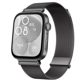 MILANESE Kovový řemínek pro Huawei Watch Fit 4 / Fit 4 Pro GRAPHITE GRAY