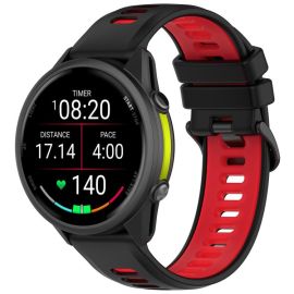 SPORTY Vyměnitelný silikonový řemínek Garmin Forerunner 970 černo-červený