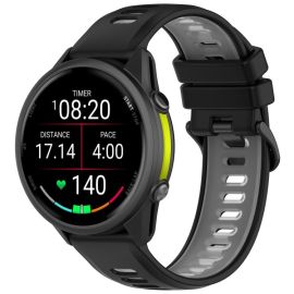 SPORTY Vyměnitelný silikonový řemínek Garmin Forerunner 970 černo-šedý