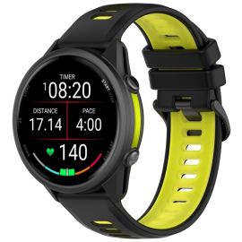 SPORTY Vyměnitelný silikonový řemínek Garmin Forerunner 970 černo-zelený