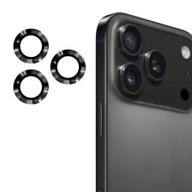 ENKAY ALU Sklo pro fotoaparát Apple iPhone 17 Pro / iPhone 17 Pro Max BLACK