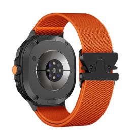 NEXUS Nylonový řemínek pro Samsung Galaxy Watch8 / Watch8 Classic oranžový