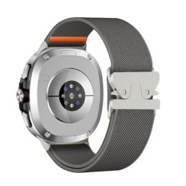 NEXUS Nylonový řemínek pro Samsung Galaxy Watch8 / Watch8 Classic šedý