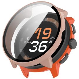 PC FULL COVER Plastový kryt se sklem pro Suunto Run růžový