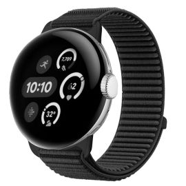 NYLON Vyměnitelný řemínek pro Google Pixel Watch / Pixel Watch 2 / Pixel Watch 3 41mm / Pixel Watch 4 41mm černý