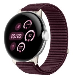 NYLON Vyměnitelný řemínek pro Google Pixel Watch / Pixel Watch 2 / Pixel Watch 3 41mm / Pixel Watch 4 41mm bordó